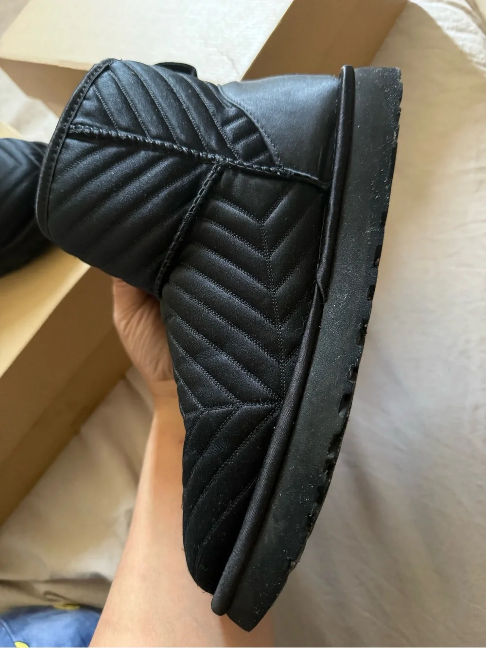 UGG Mini Quilted Satin Boots